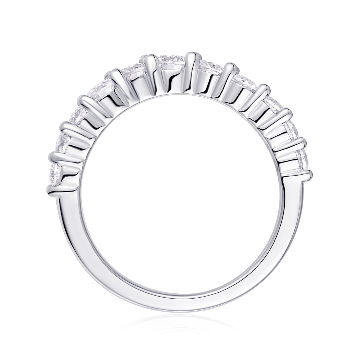 1Crown Diamond Ring Wedding Ring Luxury Fashion Set Moissanite Silver Ring Prohibit Tk Sales