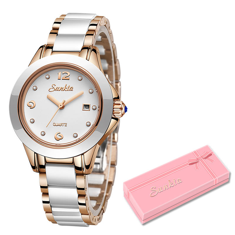 Rose Gold Watch for Women Elegant Fashion Wristwatch
